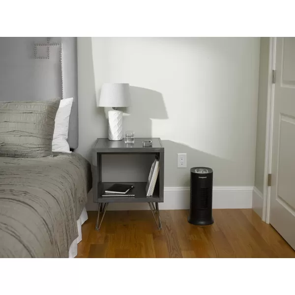 Honeywell AllergenPlus HEPA Tower Air Purifier, Airborne Allergen Reducer for Small Rooms , Black - Wildlfire/Smoke, Pollen, Pet Dander, and Dust Air Purifier, HPA060