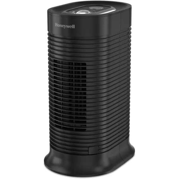 Honeywell AllergenPlus HEPA Tower Air Purifier, Airborne Allergen Reducer for Small Rooms , Black - Wildlfire/Smoke, Pollen, Pet Dander, and Dust Air Purifier, HPA060