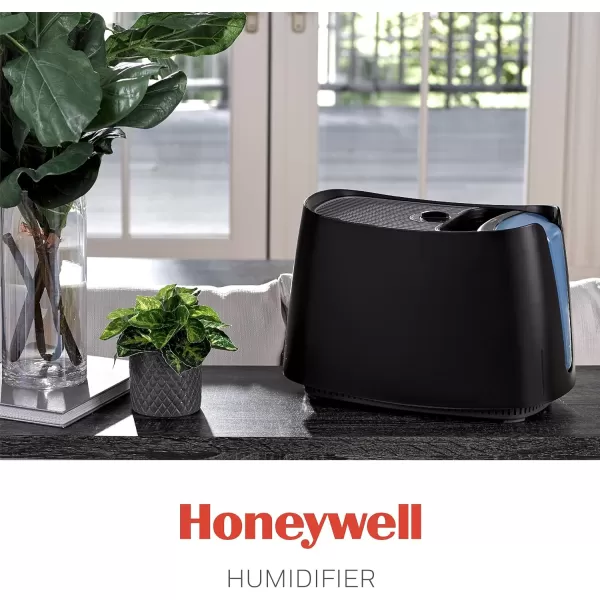 Honeywell Cool Moisture Humidifier, Medium Room, 1.1 Gallon Tank, Black – Invisible Moisture Humidifier for Baby, Kids, Adult Bedrooms – Quiet and Easy to Clean with UV Technology for Everyday Comfort