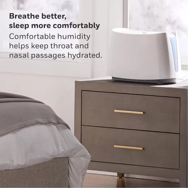 Honeywell Cool Moisture Humidifier, Medium Room, 1.1 Gallon Tank, Black – Invisible Moisture Humidifier for Baby, Kids, Adult Bedrooms – Quiet and Easy to Clean with UV Technology for Everyday Comfort