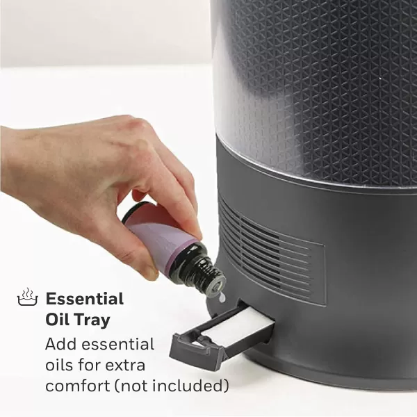 Honeywell Designer Series Cool Mist Humidifier for Medium Room, Bedroom, Kids Room, or Nursery. Ultra-quiet, Auto Shut Off, Easy to Fill and Clean - White, HUL430W