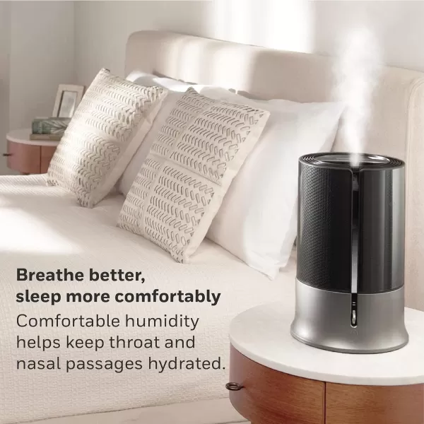 Honeywell Designer Series Cool Mist Humidifier for Medium Room, Bedroom, Kids Room, or Nursery. Ultra-quiet, Auto Shut Off, Easy to Fill and Clean - White, HUL430W