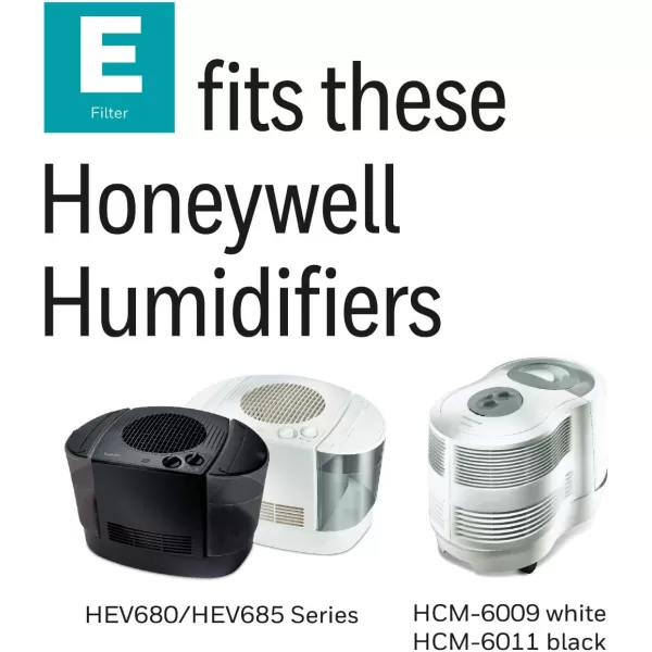 Honeywell HC14PF3 Replacement Wicking Filter E, 3 pack, white, 3 Count)