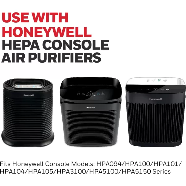 Honeywell HEPA Air Purifier Filter Kit – Includes 1 HEPA R Replacement Filter and 4 A Carbon Pre-Cut Pre-Filters – Airborne Allergen Air Filter Targets Wildfire/Smoke, Pollen, Pet Dander, and Dust