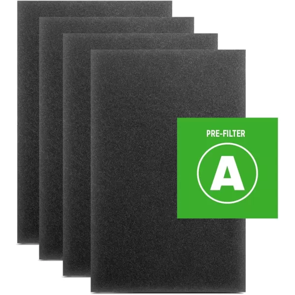 Honeywell HEPA Air Purifier Filter Kit – Includes 3 HEPA R Replacement Filters and 4 A Carbon Pre-Cut Pre-Filters – Airborne Allergen Air Filter Targets Wildfire/Smoke, Pollen, Pet Dander, and Dust