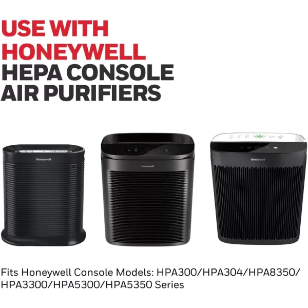 Honeywell HEPA Air Purifier Filter Kit – Includes 3 HEPA R Replacement Filters and 4 A Carbon Pre-Cut Pre-Filters – Airborne Allergen Air Filter Targets Wildfire/Smoke, Pollen, Pet Dander, and Dust