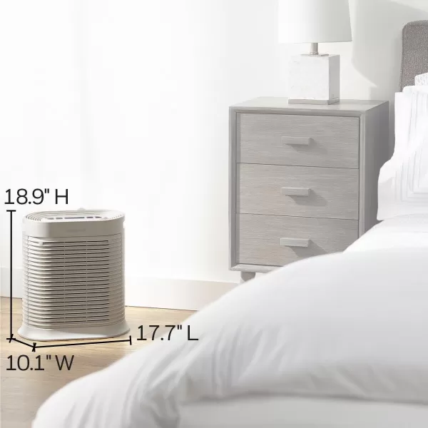 Honeywell HPA104 HEPA Air Purifier for Medium Rooms - Microscopic Airborne Allergen+ Reducer, Cleans Up To 750 Sq Ft in 1 Hour - Wildfire/Smoke, Pollen, Pet Dander, and Dust Air Purifier – White