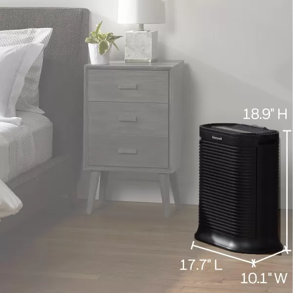 Honeywell HPA104 HEPA Air Purifier for Medium Rooms - Microscopic Airborne Allergen+ Reducer, Cleans Up To 750 Sq Ft in 1 Hour - Wildfire/Smoke, Pollen, Pet Dander, and Dust Air Purifier – White