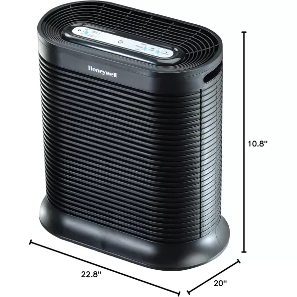 Honeywell HPA104 HEPA Air Purifier for Medium Rooms - Microscopic Airborne Allergen+ Reducer, Cleans Up To 750 Sq Ft in 1 Hour - Wildfire/Smoke, Pollen, Pet Dander, and Dust Air Purifier – White