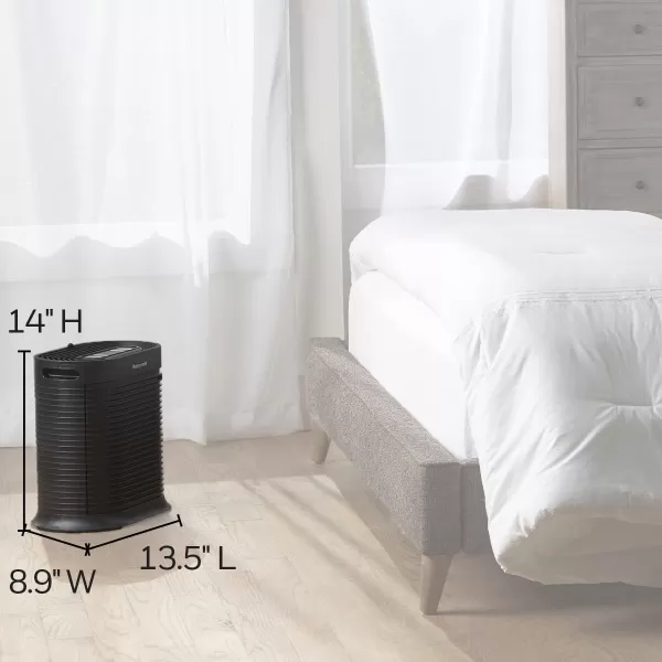 Honeywell HPA104 HEPA Air Purifier for Medium Rooms - Microscopic Airborne Allergen+ Reducer, Cleans Up To 750 Sq Ft in 1 Hour - Wildfire/Smoke, Pollen, Pet Dander, and Dust Air Purifier – White