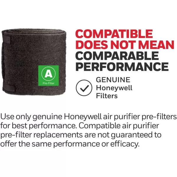 Honeywell HRF-AP1 Universal Carbon Air Purifier Replacement Pre-Filter A, 1-Pack - Allergen Air Filter Targets Dust, VOC, Pet, Kitchen, and Wildfire/Smoke Odors