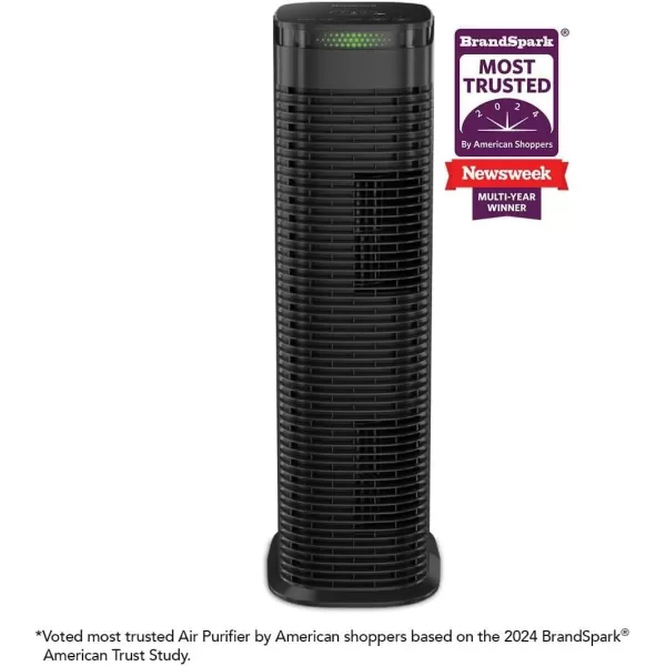 Honeywell InSight HEPA Air Purifier with Air Quality Indicator and Auto Mode, Large Rooms, Bedrooms, Home , Black - Reduces Airborne Allergens, Smoke, Dust, Pollen, Pet Dander, HPA180B