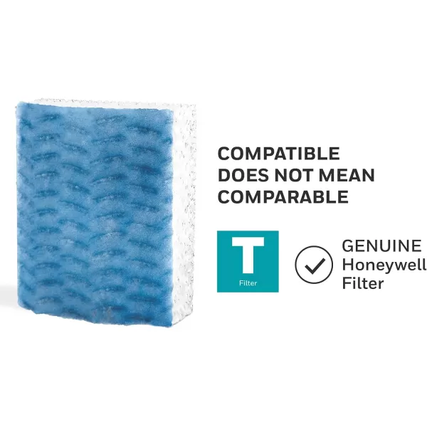 Honeywell Replacement Wicking Filter T, 3 pack, white, 3 Count)