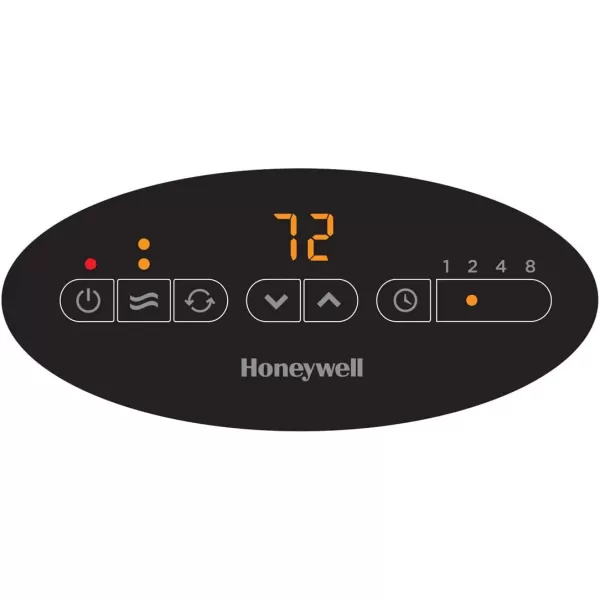 Honeywell Safeguard Motion Sensor Ceramic Space Heater, Large Room, Black –Ceramic Heater with Two Heat Settings and Slim Tower Design
