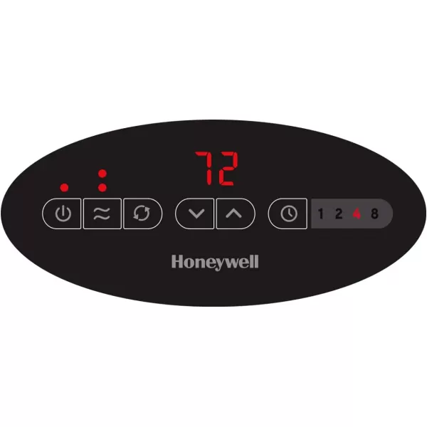 Honeywell Safeguard Motion Sensor Ceramic Space Heater, Large Room, Black –Ceramic Heater with Two Heat Settings and Slim Tower Design