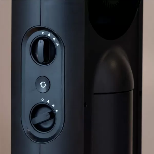 Honeywell TurboForce Tower Fan, 2-in-1 Fan with 6 speeds, quiet operation, and honeywell quality. Stylish Tower Fan for home, room, bedroom or home office - Black, HYF500