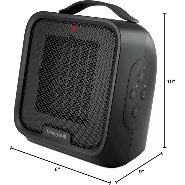 Honeywell UberHeat Plus Ceramic Space Heater for Small Rooms, White