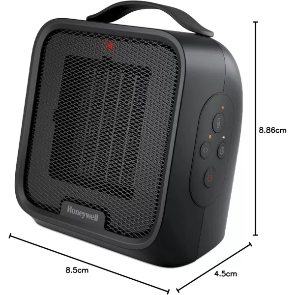Honeywell UberHeat Plus Ceramic Space Heater for Small Rooms, White