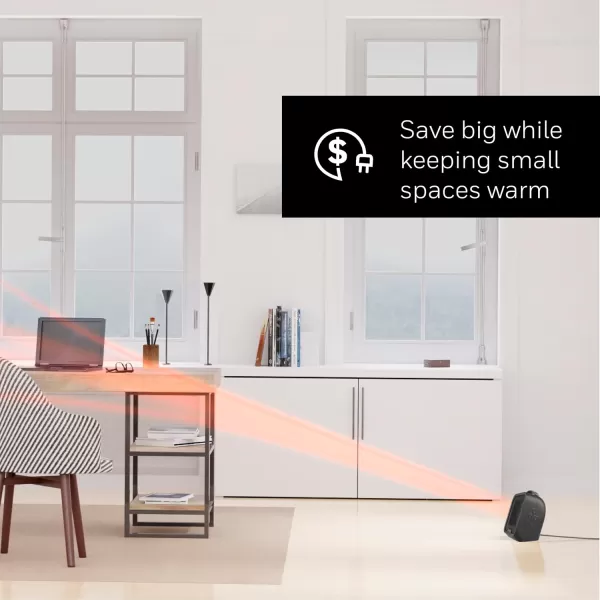 Honeywell UberHeat Plus Ceramic Space Heater for Small Rooms, White