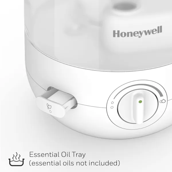 Honeywell Ultra Comfort Cool Mist Humidifier, White Cool Mist Humidifier for Bedroom, Room or Office. Easy to use, ultra-quiet operation for kids or baby humidifier, HUL545W