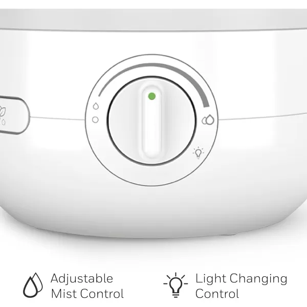 Honeywell Ultra Glow Light Changing Humidifier and Diffuser – Cool Mist Humidifier for Bedroom or Office with Essential Oil Diffuser