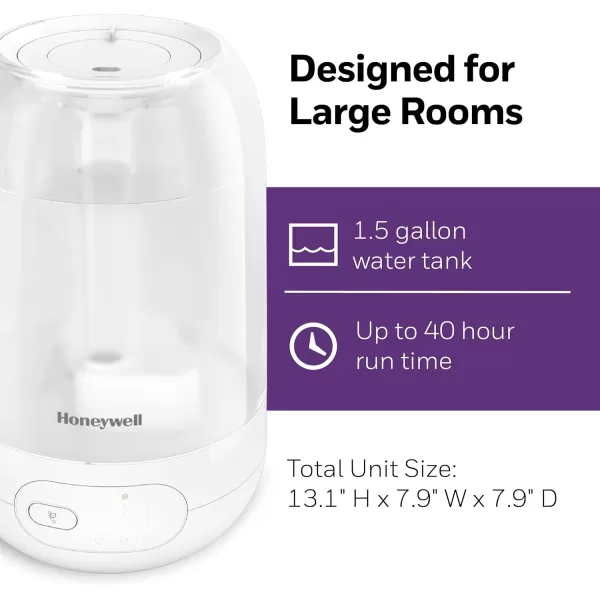 Honeywell Ultra Plus Cool Mist Humidifier, White – Cool Mist Humidifier for Large Rooms