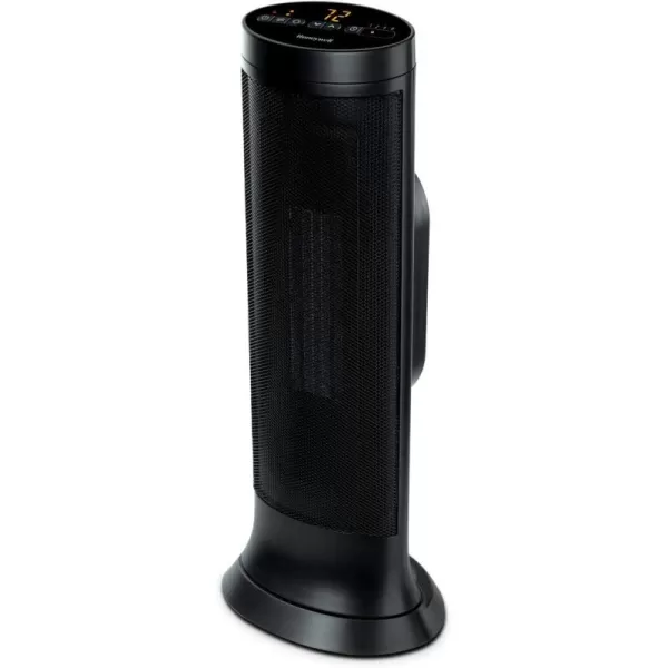 Honeywell Safeguard Motion Sensor Ceramic Space Heater, Large Room, Black –Ceramic Heater with Two Heat Settings and Slim Tower Design