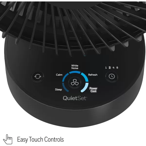 Honeywell QuietSet 5 Oscillating Table Fan, White – Personal and Small Room Fan with Quiet Operation and 5 Levels of Power and Sound