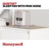 imageHoneywell QuietSet Sleep Personal Fan with Pink Noise 3 speeds adjustable head fan for nightstand White HTF300