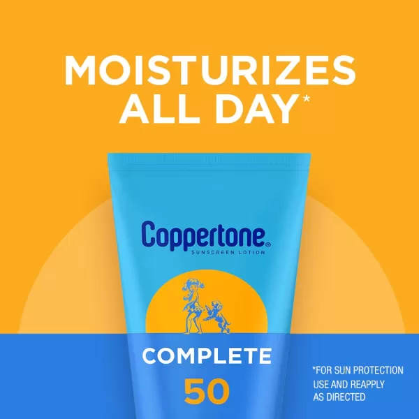 Coppertone COMPLETE SPF 30 Sunscreen Lotion Lightweight Moisturizing Sunscreen Water Resistant Body Sunscreen SPF 30 7 Fl Oz TubeSPF 50