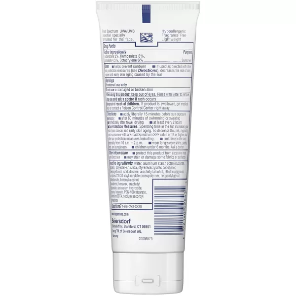 Coppertone Face Sunscreen SPF 30 Oil Free Sunscreen for Face Water Resistant SPF 30 Sunscreen Face Lotion Travel Size Sunscreen 3 Fl Oz TubeSPF 30
