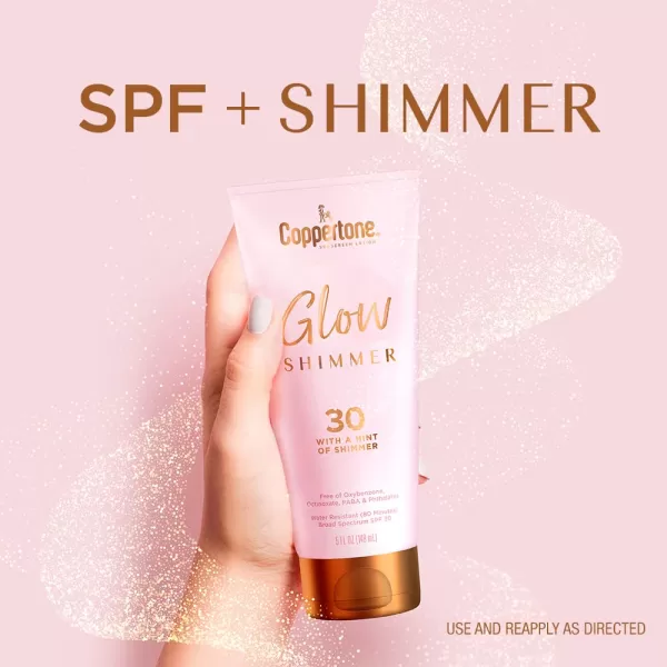 Coppertone Glow Hydrating Sunscreen Lotion with Illuminating Shimmer Minerals and Broad Spectrum SPF 30 Sunscreen Waterresistant Fastdrying 5 oz5 Fl Oz Pack of 1