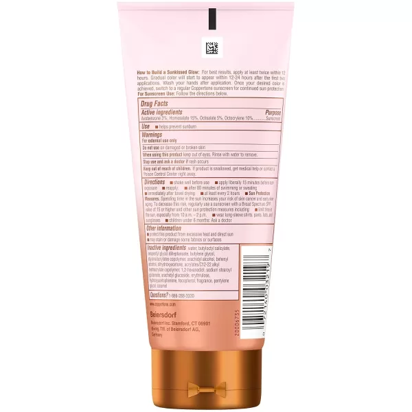 Coppertone Glow Protect and Tan Sunscreen Lotion with Gradual Self Tanner SPF 45 Water Resistant Sunscreen SPF 45 Broad Spectrum Sunscreen SPF 45 5 Fl Oz TubePink