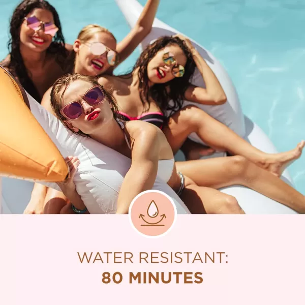 Coppertone Glow Protect and Tan Sunscreen Lotion with Gradual Self Tanner SPF 45 Water Resistant Sunscreen SPF 45 Broad Spectrum Sunscreen SPF 45 5 Fl Oz TubePink