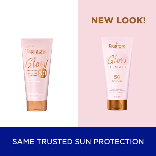 Coppertone Glow with Shimmer Sunscreen Lotion Broad Spectrum SPF 50 Sunscreen 5 Fl Oz