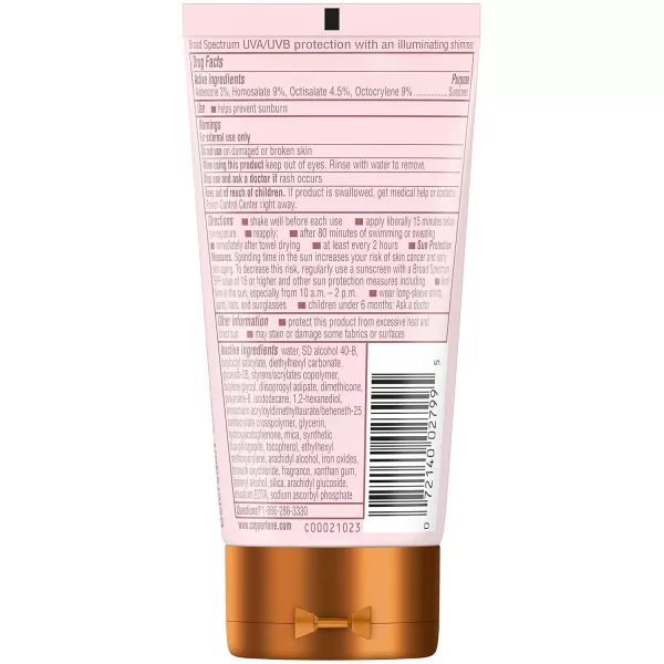 Coppertone Glow with Shimmer Sunscreen Lotion SPF 50 Water Resistant Sunscreen Broad Spectrum SPF 50 Sunscreen Travel Size 2 Fl Oz Bottle2 Fl Oz Pack of 1