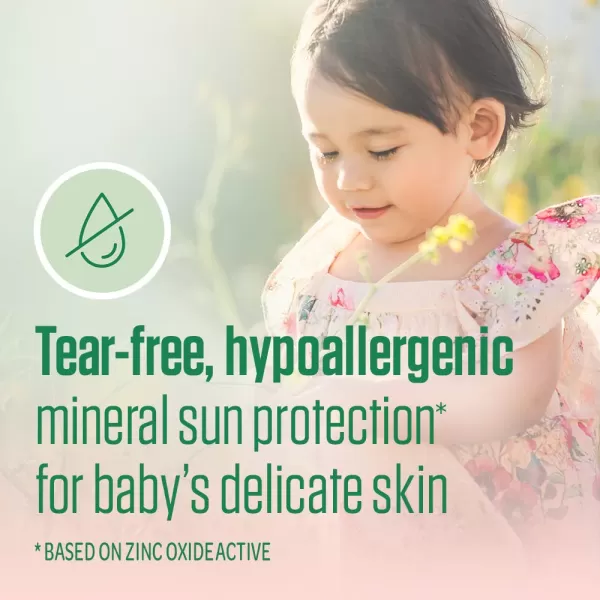 Coppertone Pure ampamp Simple Baby SPF 50 Face Sunscreen Lotion Zinc Oxide Mineral Sunscreen Tear Free Sunscreen for Face Travel Size 2 Ounce
