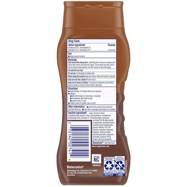 Coppertone SPF 8 Sunscreen Lotion 8 Fl Oz Water Resistant Broad Spectrum Lotion Form Vitamin E Enriched All Skin Tones YellowYELLOW