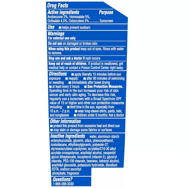 Coppertone SPORT Sunscreen SPF 15 Lotion Water Resistant Sunscreen Body Sunscreen Lotion 7 Fl OzSPF 15