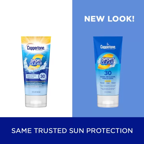 Coppertone Sport Clear Sunscreen Broad Spectrum SPF 30 Sunscreen 5 Oz