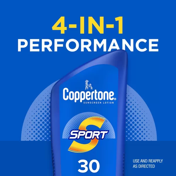 Coppertone Sport Sunscreen Lotion Broad Spectrum SPF 30 Sunscreen Multi Pack 3 Fl Oz Pack of 67 Fl Oz Pack of 2