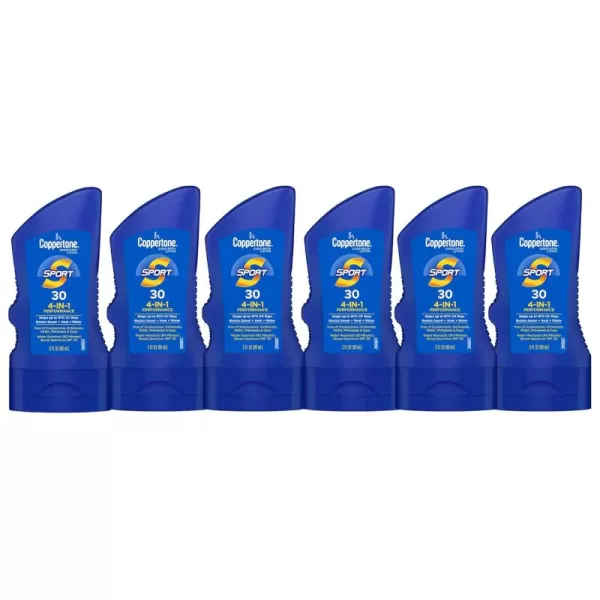 Coppertone Sport Sunscreen Lotion Broad Spectrum SPF 30 Sunscreen Multi Pack 3 Fl Oz Pack of 63 Fl Oz Pack of 6