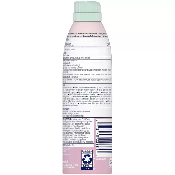 Coppertone Pure and Simple Baby Sunscreen Spray SPF 50 Zinc Oxide Mineral Sunscreen for Babies Toddler Sunscreen Water Resistant Broad Spectrum SPF 50 Sunscreen 5 Oz