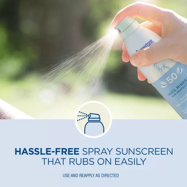 Coppertone Pure and Simple Kids Sunscreen Spray SPF 50 Zinc Oxide Mineral  Tear Free Water Resistant Broad Spectrum  5 OzSPF 50