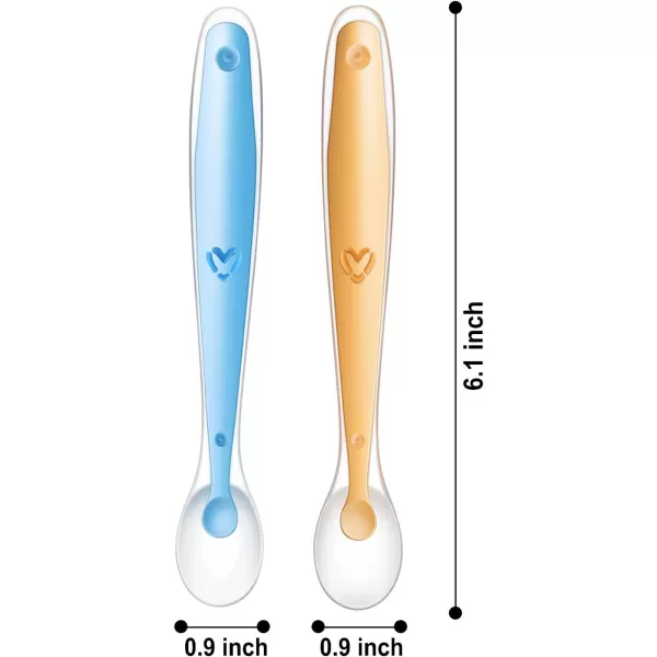 PandaEar 2 Pack Baby Food Spoon Dispenser  2 Silicone Baby Spoons Baby Spoon Bottle Feeder 4 oz Squeeze Spoon Feeder for Baby Food Travel Friendly Kids Toddlers Boys Girl