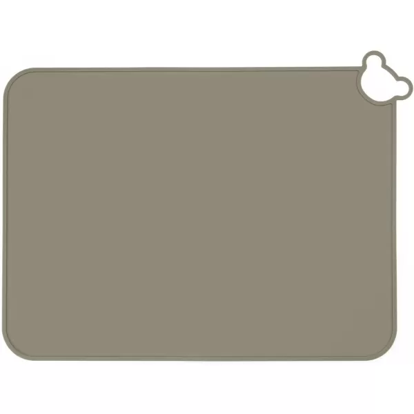 PandaEar 2 Pack Silicone Placemats for Baby Kids Food Grade NonSlip Eating Table Mats Portable Toddler Placemats for Dining Table ampamp Restaurants Blue ampamp Brown