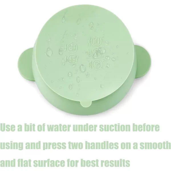 PandaEar 3 Pack Baby Bowls with Suction Stay Put Silicone Food Bowl for Babies Kids Toddlers Infants Food Grade Soft Safe BPAFree Silicone MultiColorBlue Green Linen