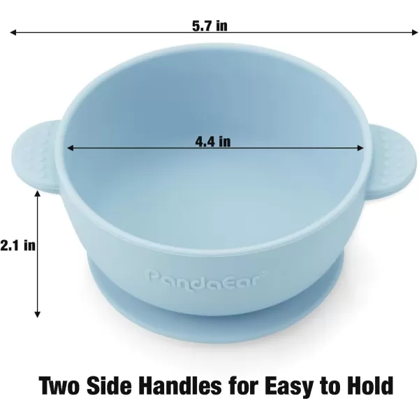 PandaEar 3 Pack Baby Bowls with Suction Stay Put Silicone Food Bowl for Babies Kids Toddlers Infants Food Grade Soft Safe BPAFree Silicone MultiColorMulticolor