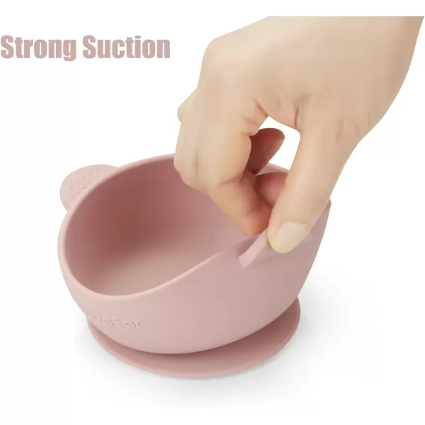 PandaEar 3 Pack Baby Bowls with Suction Stay Put Silicone Food Bowl for Babies Kids Toddlers Infants Food Grade Soft Safe BPAFree Silicone MultiColorPink