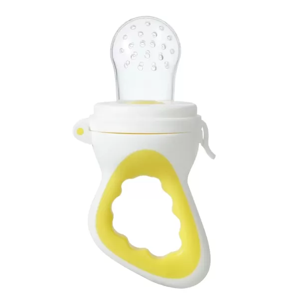 PandaEar 3 Pack Baby Feeder Fresh Fruit Food Feeder with 3 Different Size Silicone Pouch and 1 Pacifier Clips Training Massaging Toy Teether